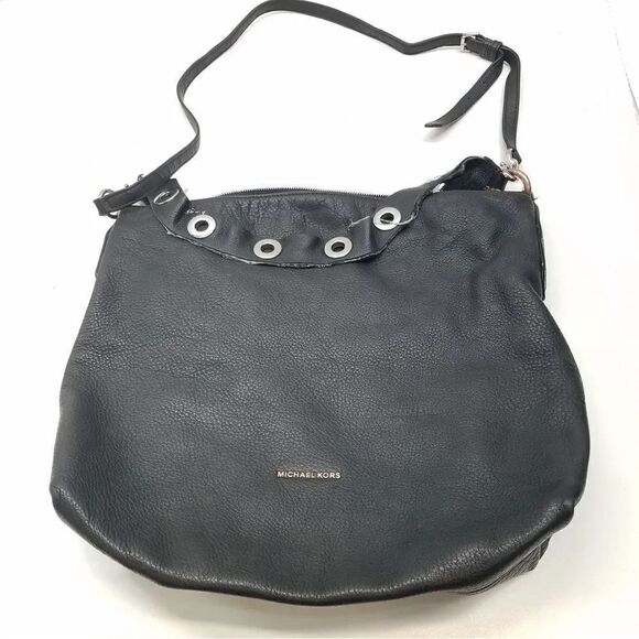 Michael Kors black hobo shoulder crossbody purse - Picture 1 of 11